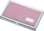 ""Visol """"Parisa"""" Light Pink Synthetic Leather Business Card Case for Women""