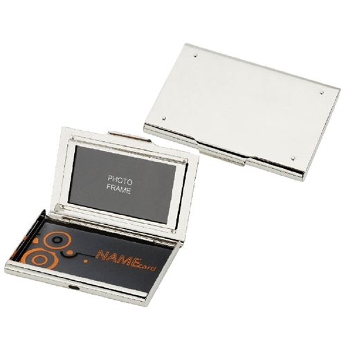Contact Business Card Case with Built-In Photo Frame