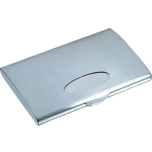 ""Visol """"Hermes"""" Brushed Stainless Steel Business Card Case""