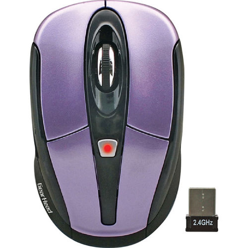 Purple 2.4GHz Wireless Optical Nano Mouse