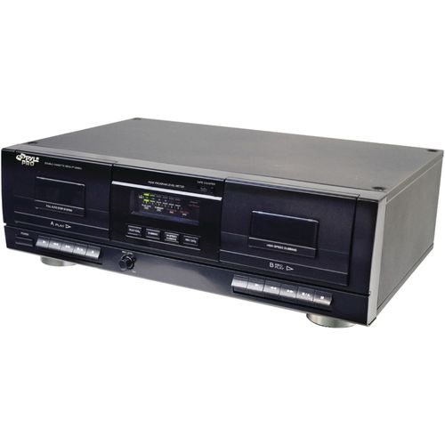 PYLE PRO PT659DU Dual Cassette Deck with MP3 Conversion