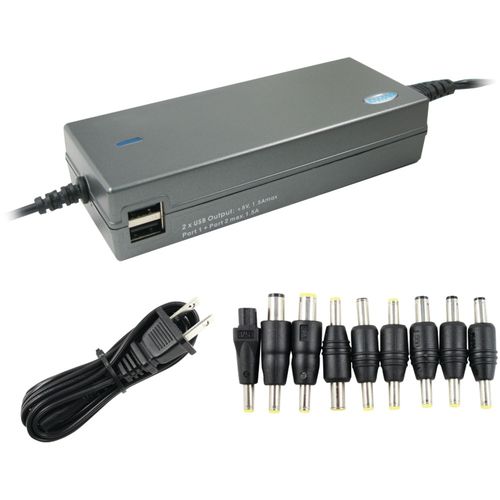 LENMAR LAC120 120-Watt Notebook Power Adapter with Dual USB Outputs