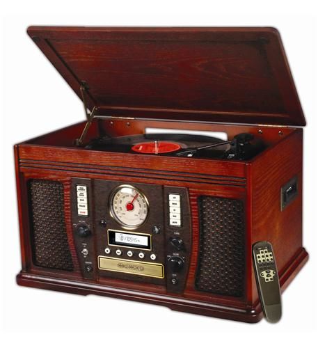 The Aviator 5 in 1 Wooden Music Center