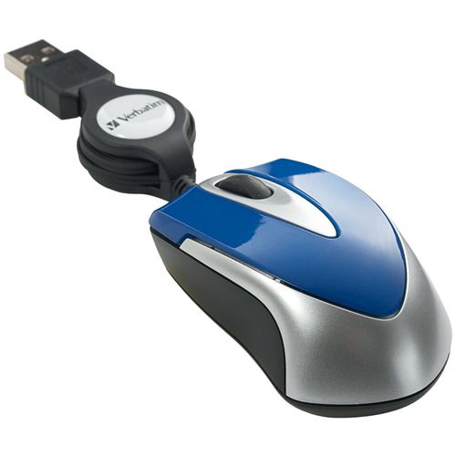 VERBATIM 97249 Optical Mini Travel Mouse (Blue)