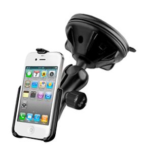 RAM MOUNT APPLE IPHONE 4G COMPOSITE SUCTION CUP MOUNT