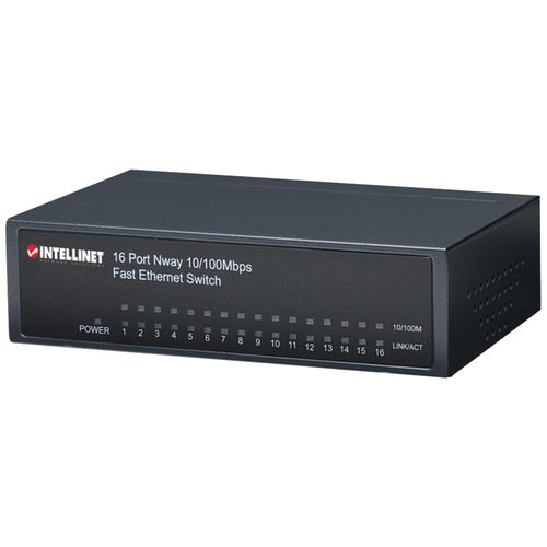 INTELLINET 522595 Desktop Ethernet Switch (16 port)