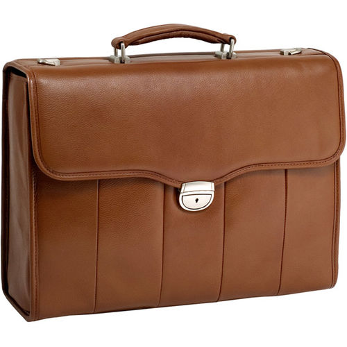 15.4"" Brown North Park Leather Laptop Brief