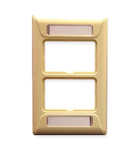FACEPLATE, ELITE, 1-GANG, 2-PORT, IVORY