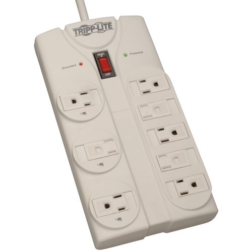TRIPP LITE TLP808 8-Outlet Surge Protector (1440 Joules; 8-ft power cord; $75,000 ultimate lifetime insurance)