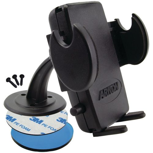 ARKON SM416 Mini Adhesive Dashboard/Desktop/Console Mount with Mega Grip Smartphone Holder