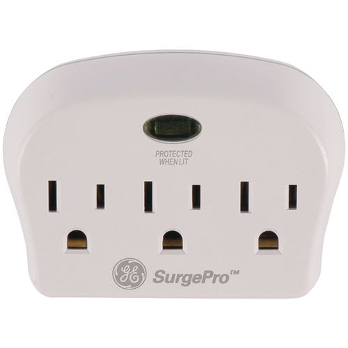 GE 14704 3-Outlet In-Wall Surge Protector