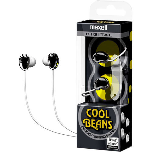 Black Cool Beans Digital Ear Buds