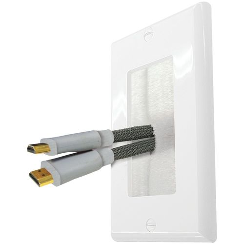 MIDLITE DBPWH Dcor Brush Plate (White dcor plate with white brush)