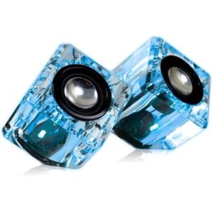 Ice Crystal Speakers In Blue