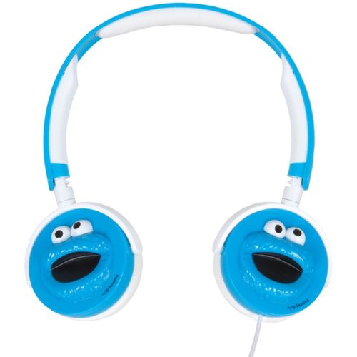 HEADPHONES, 3D COOKIE MONSTER, BLUE