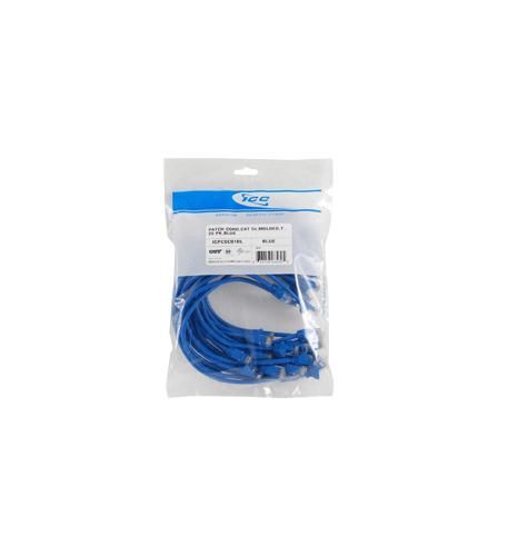 25 PK PATCH CORD, CAT 5e, 5ft, BLUE