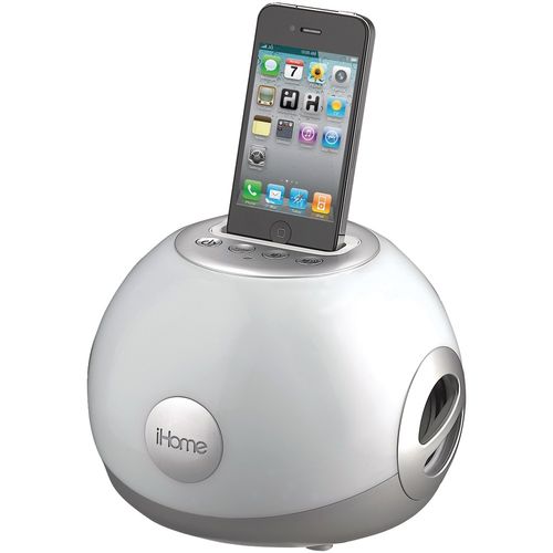 IHOME iP15WVC iPhone(R)/iPod(R) LED Color-Changing Stereo System with Passive Subwoofer