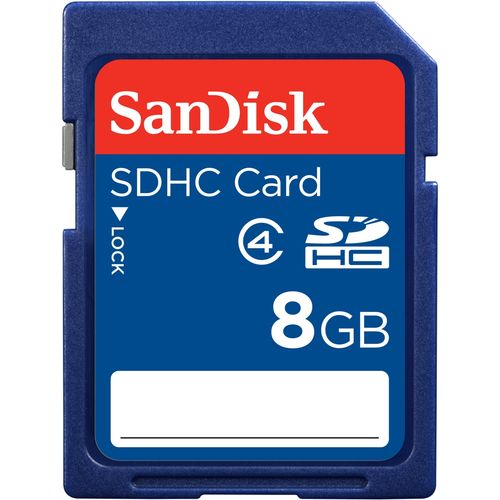 SDHC 8GB Blister Pkg 3x5 Class 4