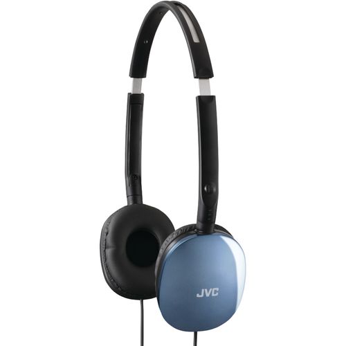 JVC HAS160A FLATS Lightweight Headband Headphones (Blue)