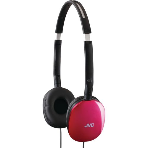JVC HAS160P FLATS Lightweight Headband Headphones (Pink)