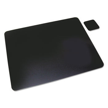 Leather Desk Pad, 19 x 24, Black