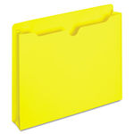 File Jacket, Two Inch Expansion, Letter, Yellow, 50/Box
