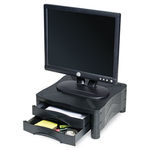 Monitor/Printer Stand w/2 Drawers,13 x 13 1/2 x 5 3/4, Black