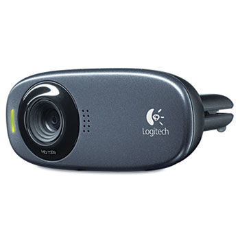 HD C310 Portable Webcam, 5MP, Black