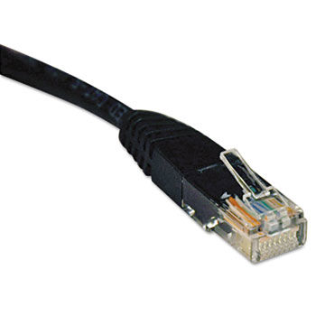 N002-010-BK 10ft Cat5e 350MHz Molded Cable RJ45 M/M Black, 10'