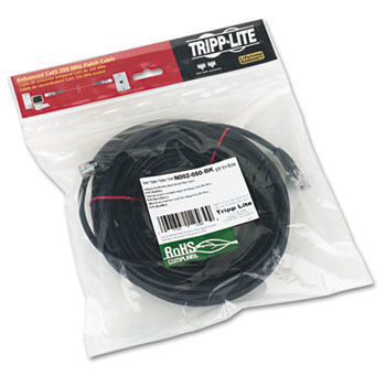 CAT5e Molded Patch Cable, 50 ft., Black