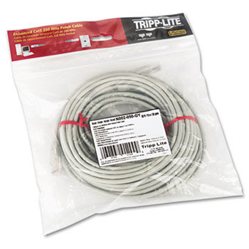 CAT5e Molded Patch Cable, 50 ft., Gray