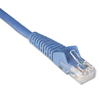 N201-001-BL 1ft Cat6 Gigabit Snagless Molded Patch Cable RJ45 M/M Blue, 1'