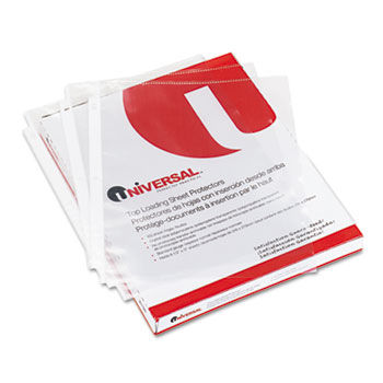 Top-Load Poly Sheet Protectors, Super Heavy Gauge, Letter, Clear, 50/Box