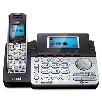 Two-Line Expandable Cordless Phone with Answering System