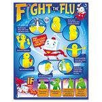 Fight the Flu Learning Chart, Motivational Print, 17 x 22, 12/Pack