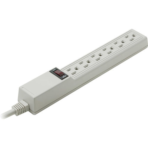 6-Outlet Surge-Protected Strip-White
