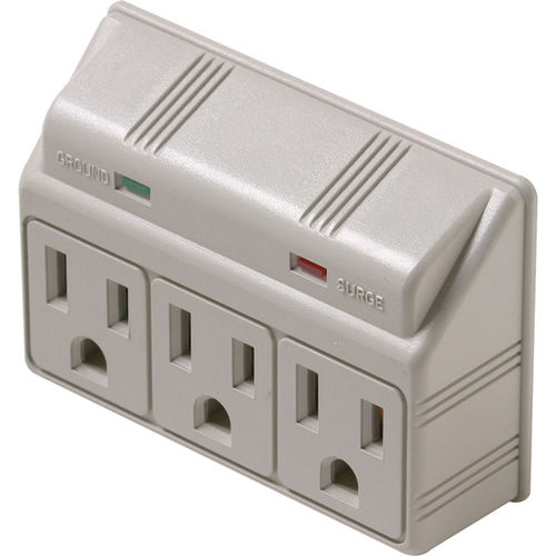 3-Outlet Plug-In Surge Protector