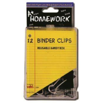 Binder Clips - 12 Count - 3/4"" Case Pack 48