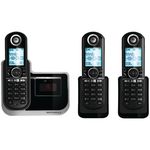 MOTOROLA L803 DECT 6.0 Expandable Cordless Phone System with Digital Answering System (3-handset system)