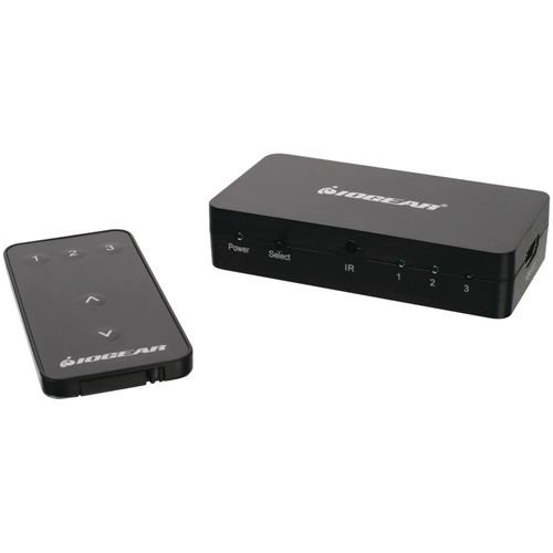 IOGEAR GHDSW3 3-Port HD A/V Switch with Remote