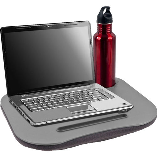 TG&#8482; Gray Cushion Desk w/ Pen & Cup Holder