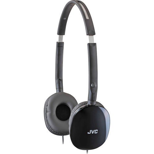Black FLATS Lightweight Folding Headphones