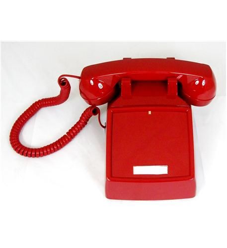 250047-VBA-NDL Red desk no dial