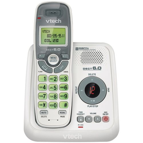 VTECH VTCS6124 DECT 6.0 Cordless Phone System (With digital answering system)