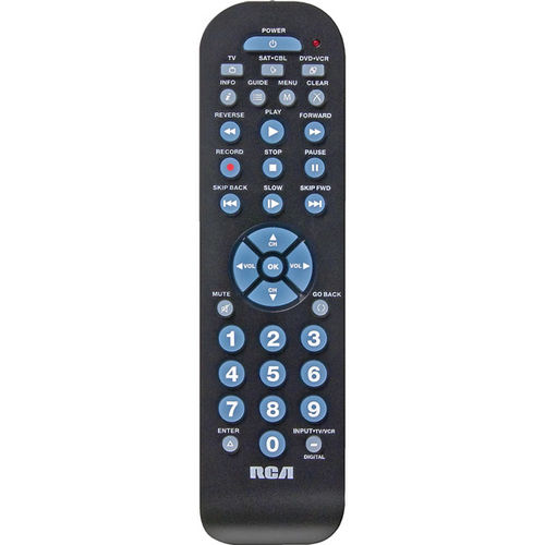 3-Device Universal Remote - Black