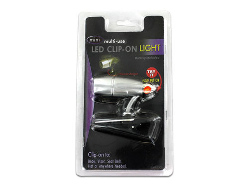 Miniature LED clip-on light
