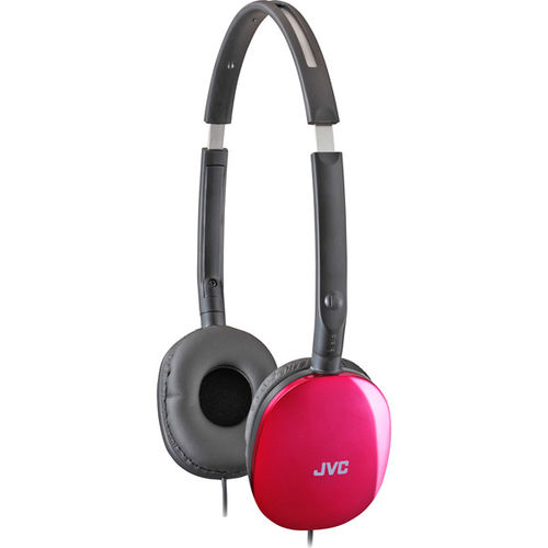 Pink FLATS Lightweight Folding Headphones