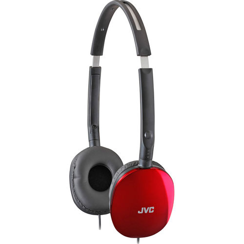 Red FLATS Lightweight Folding Headphones