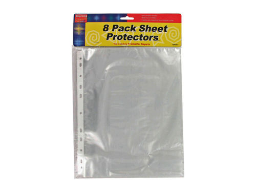 Plastic sheet protectors