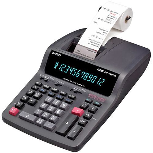 Heavy-Duty 12-Digit Printing Calculator with 2-Color Printing and Extra-Large Display